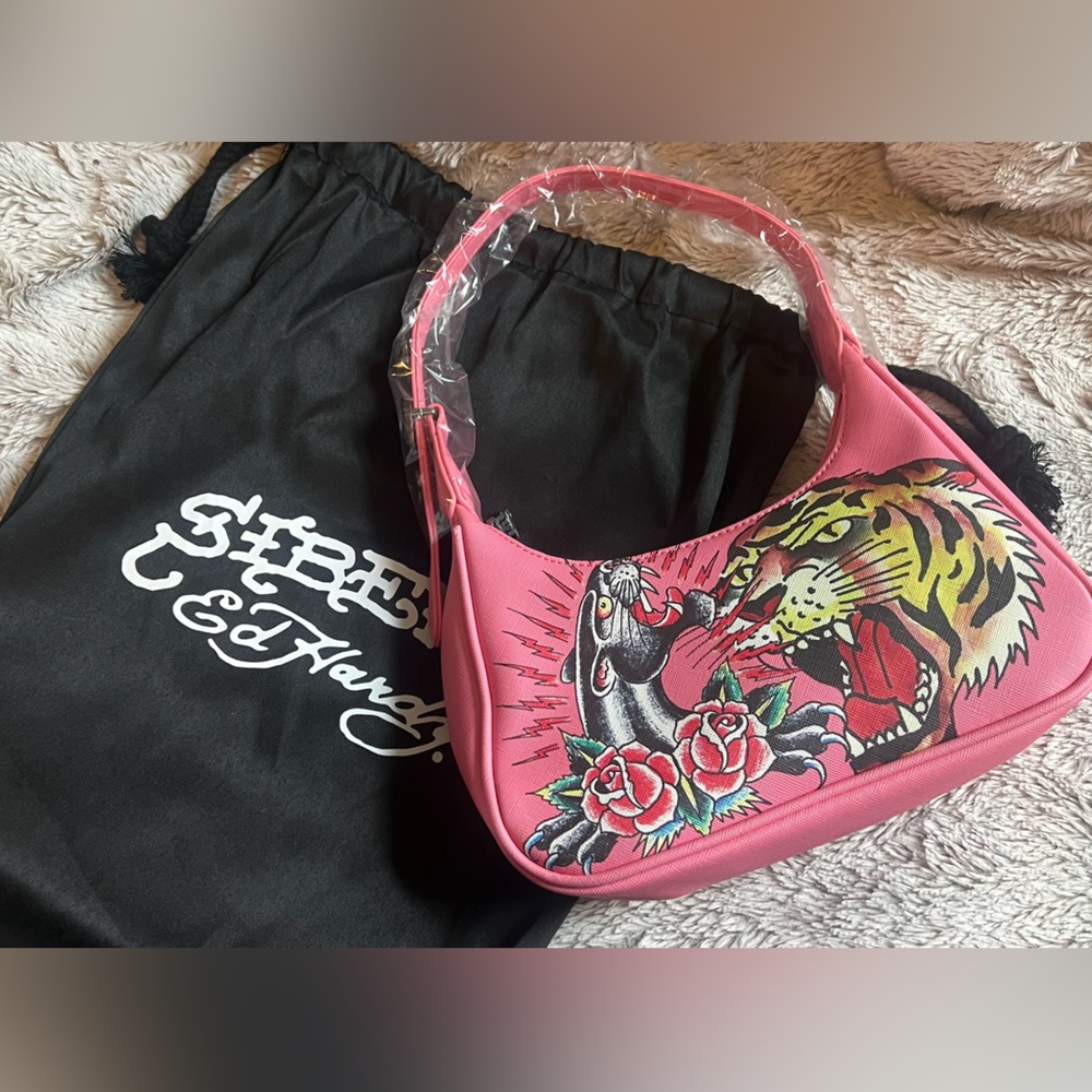 Pink Ed Hardy Siberia Hills Shoulder Bag - NWT